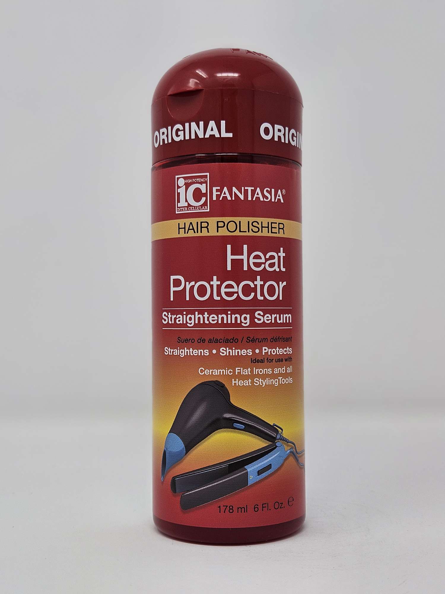 ic Fantasia Hair Polisher Heat Protector Straightening Serum