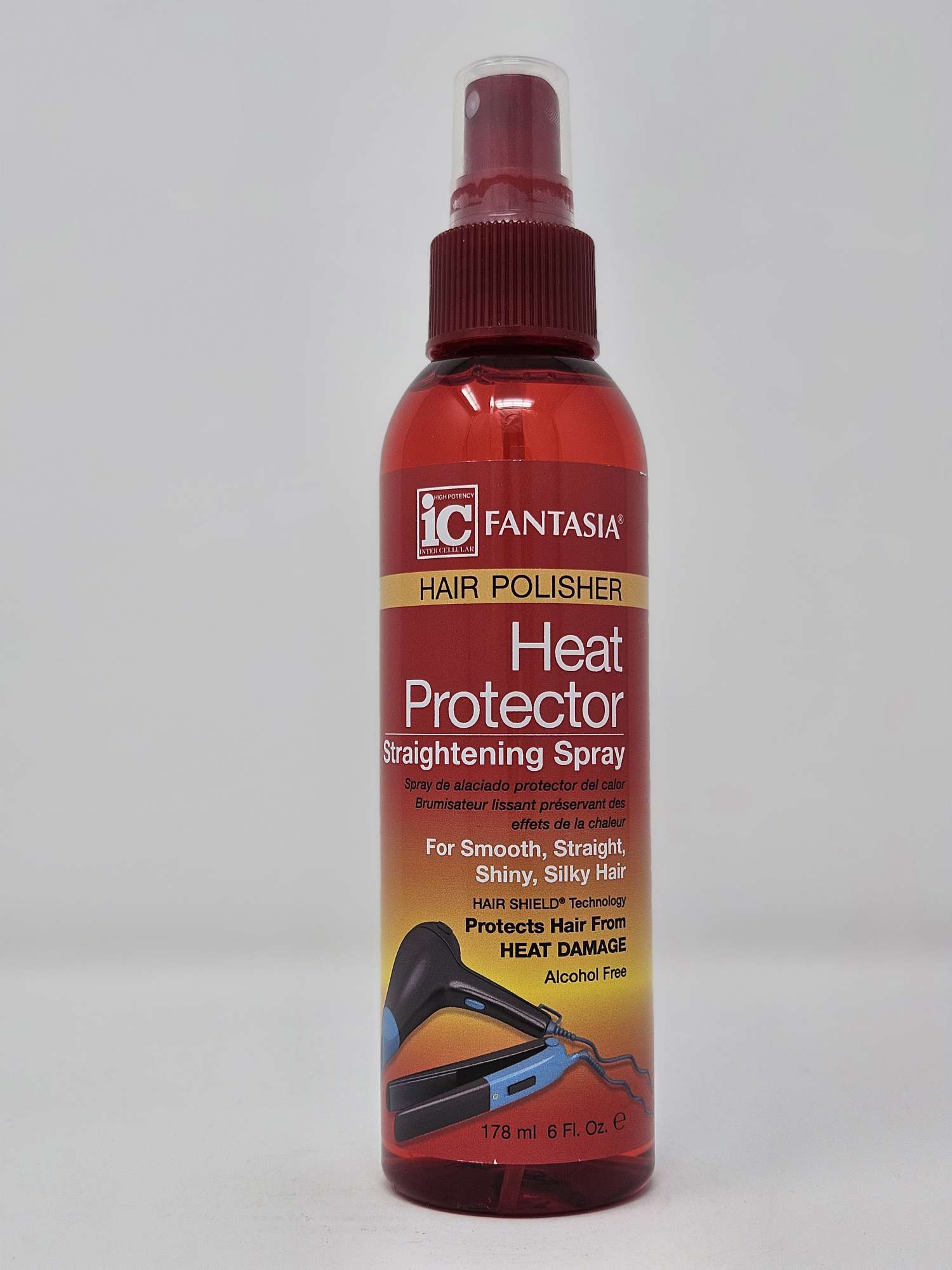 Fantasia hair polisher heat protector straightening spray best sale