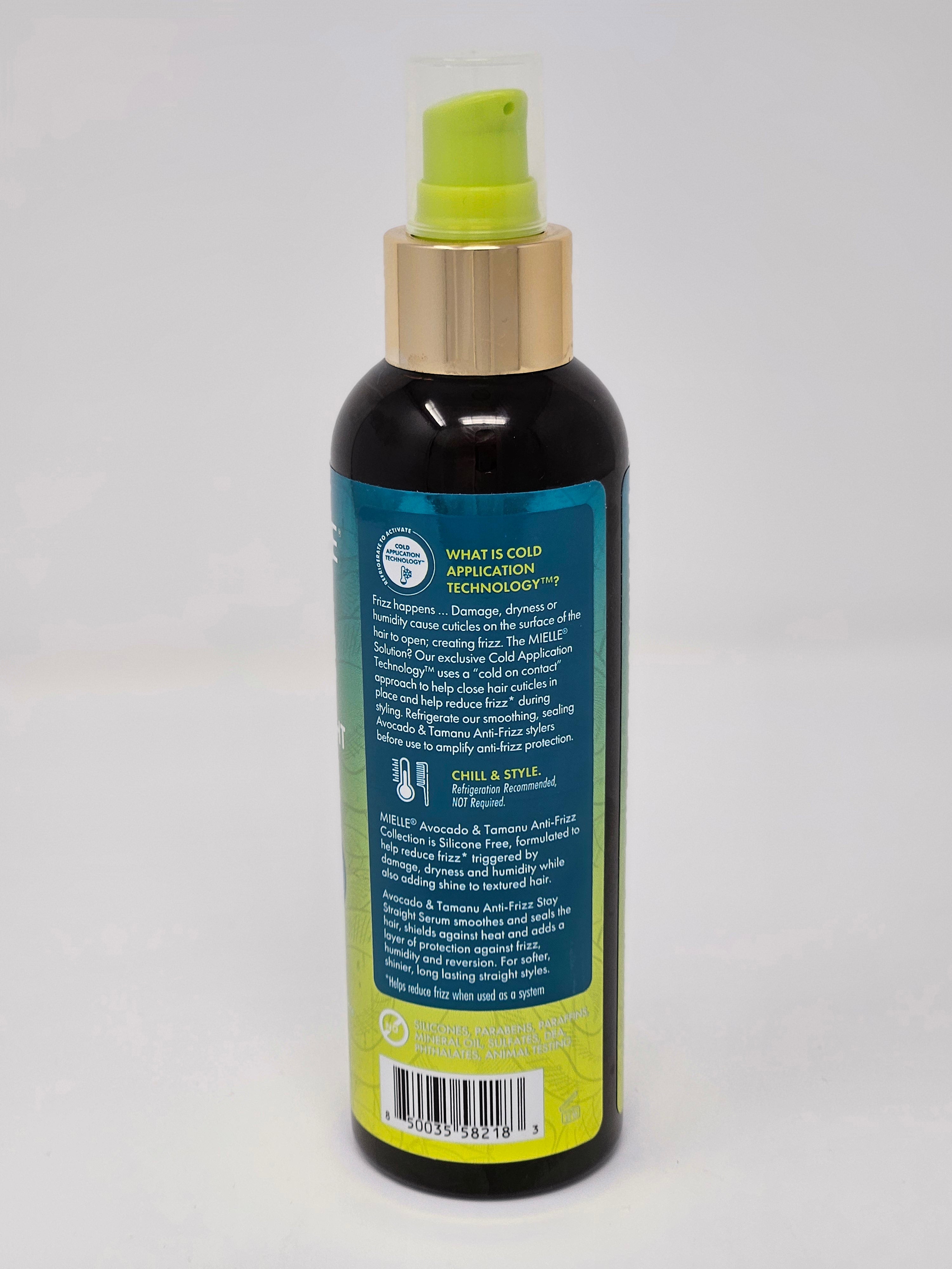 Mielle Avocado & Tamanu Anti-Frizz Stay Straight Serum - 6oz