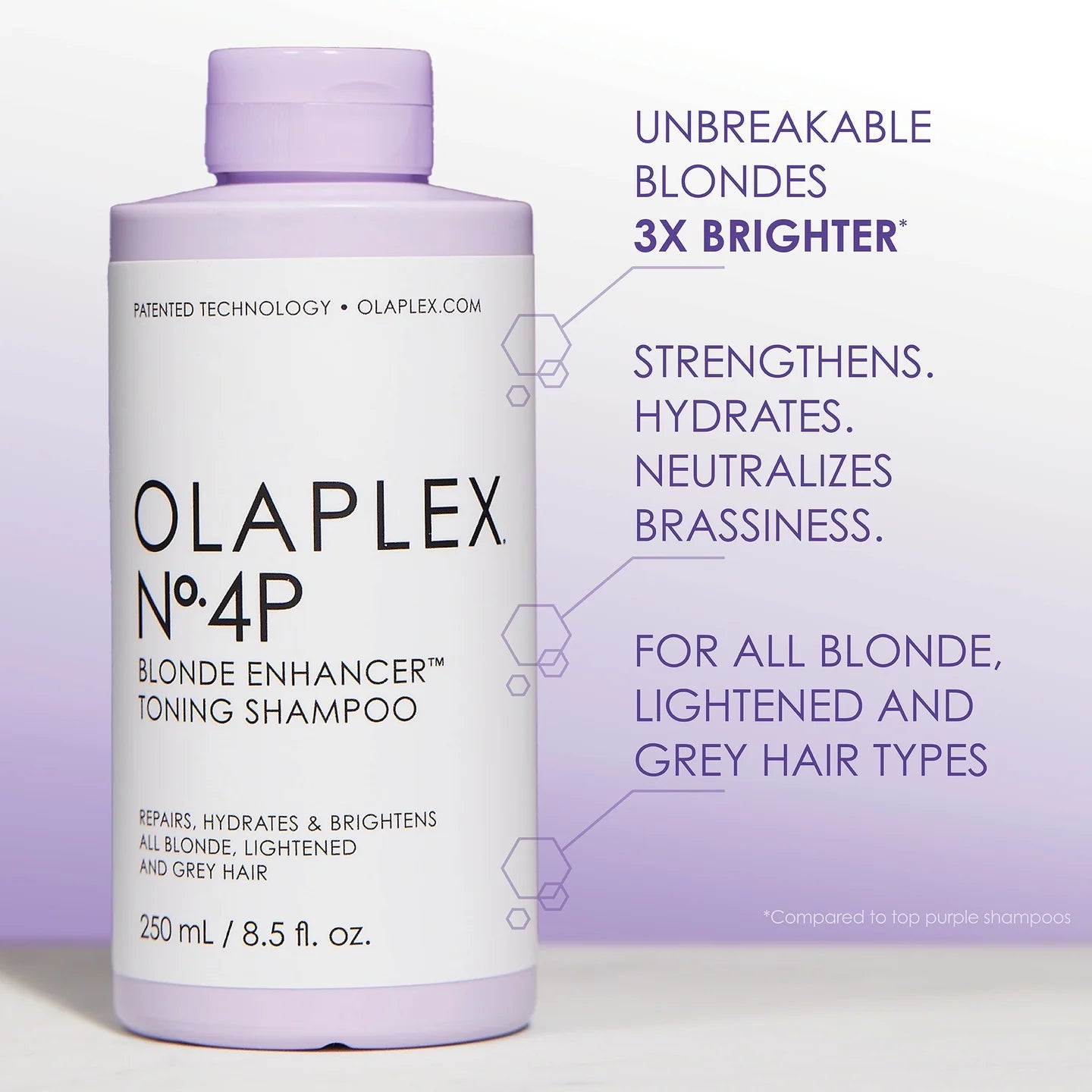 Olaplex No.4P Blonde Enhancer Toning Shampoo - 8.5oz