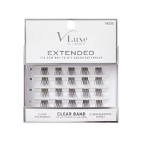 VLuxe Extended Faux Mink Clear Band Cluster Clean Blending Effect - VE08