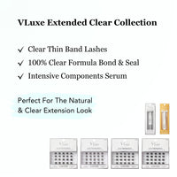 VLuxe Extended Faux Mink Clear Band Cluster Clean Blending Effect - VE08