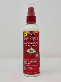 ORS HAIRepair Coconut Oil & Baobab Restore + Heat Protect Multi-Benefit Serum - 4.3oz