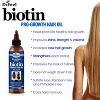 Difeel Biotin Pro-Growth Premium Hair Oil 8oz