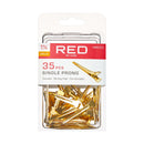 Red by Kiss Gold Single-Prong Clips 1 3/4" - 35pcs