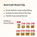 Red by Kiss Gold Single-Prong Clips 1 3/4" - 35pcs