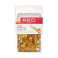 Red by Kiss Gold Slide-In Clips 1 3/4" - 35pcs