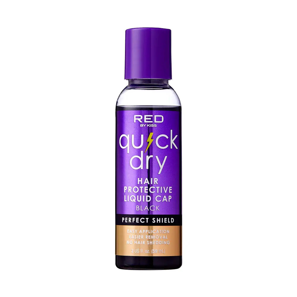 Red by Kiss Quick Dry Hair Protective Liquid Cap Black