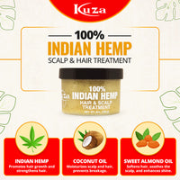 Kuza 100% Indian Hemp Hair & Scalp Treatment 18oz (Jumbo)