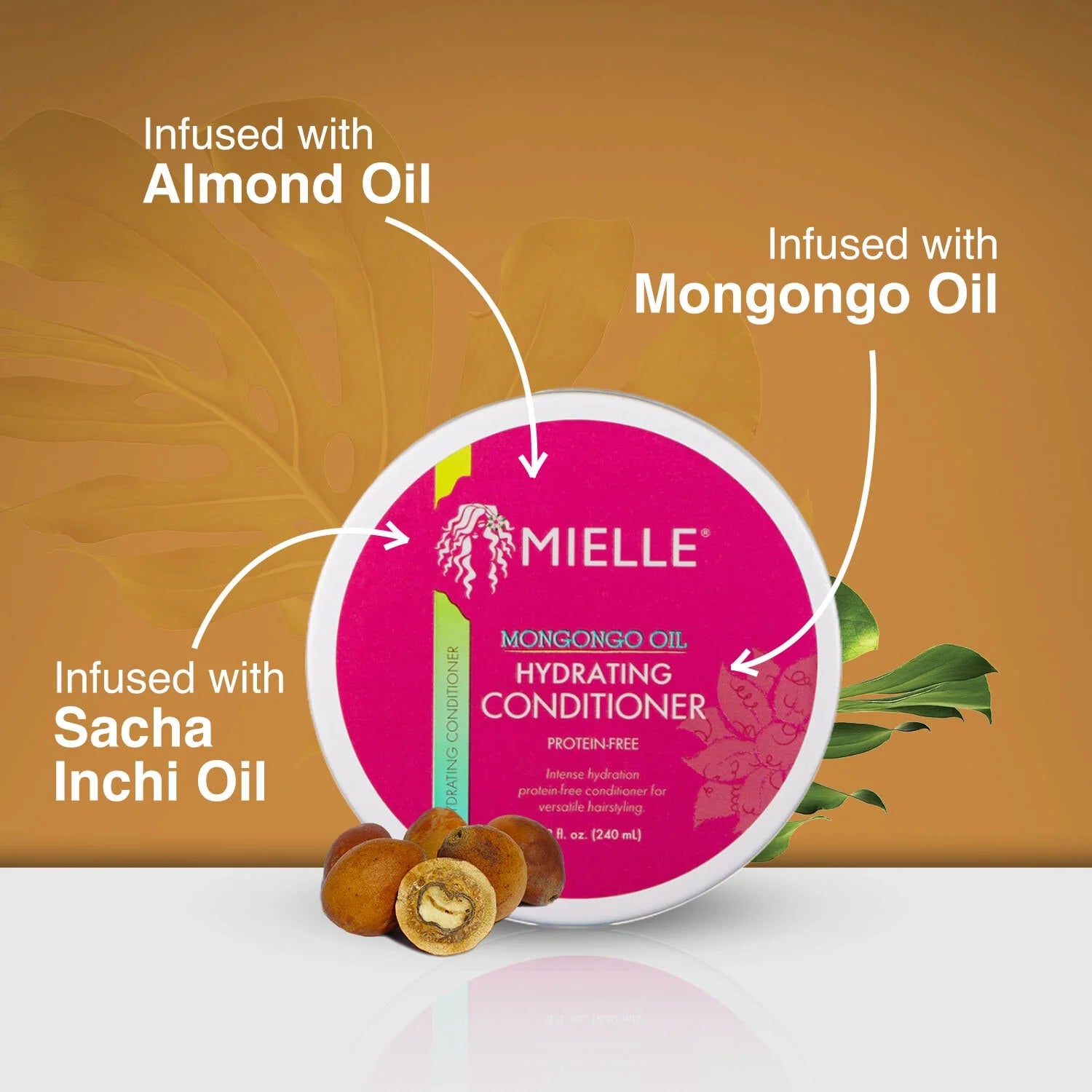 Mielle Mongongo Oil Protein-Free Hydrating Conditioner - 8oz