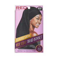 Red by Kiss Luxury Satin Wide Edge Braid Bonnet