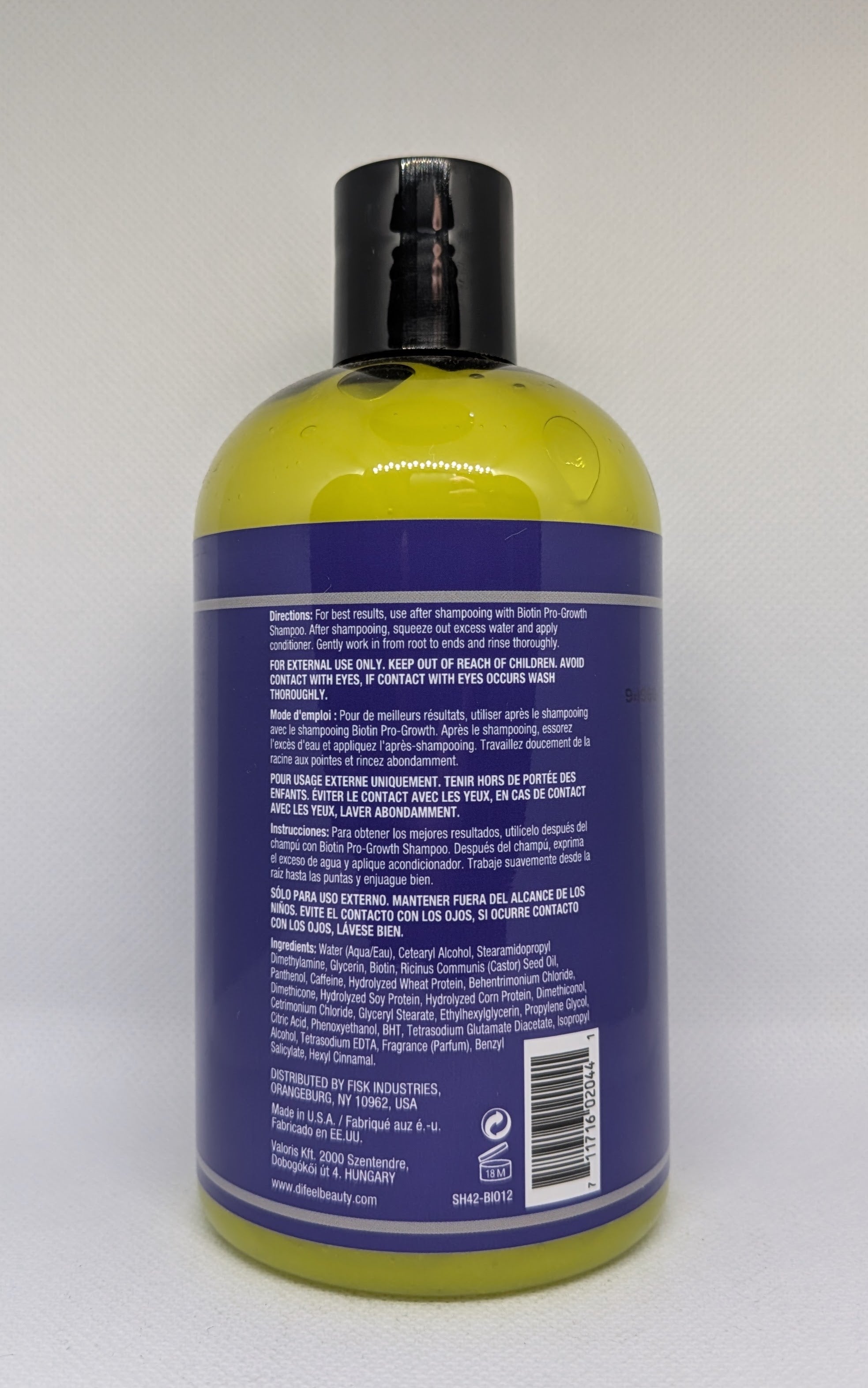 Difeel Biotin Pro-Growth Conditioner 12oz