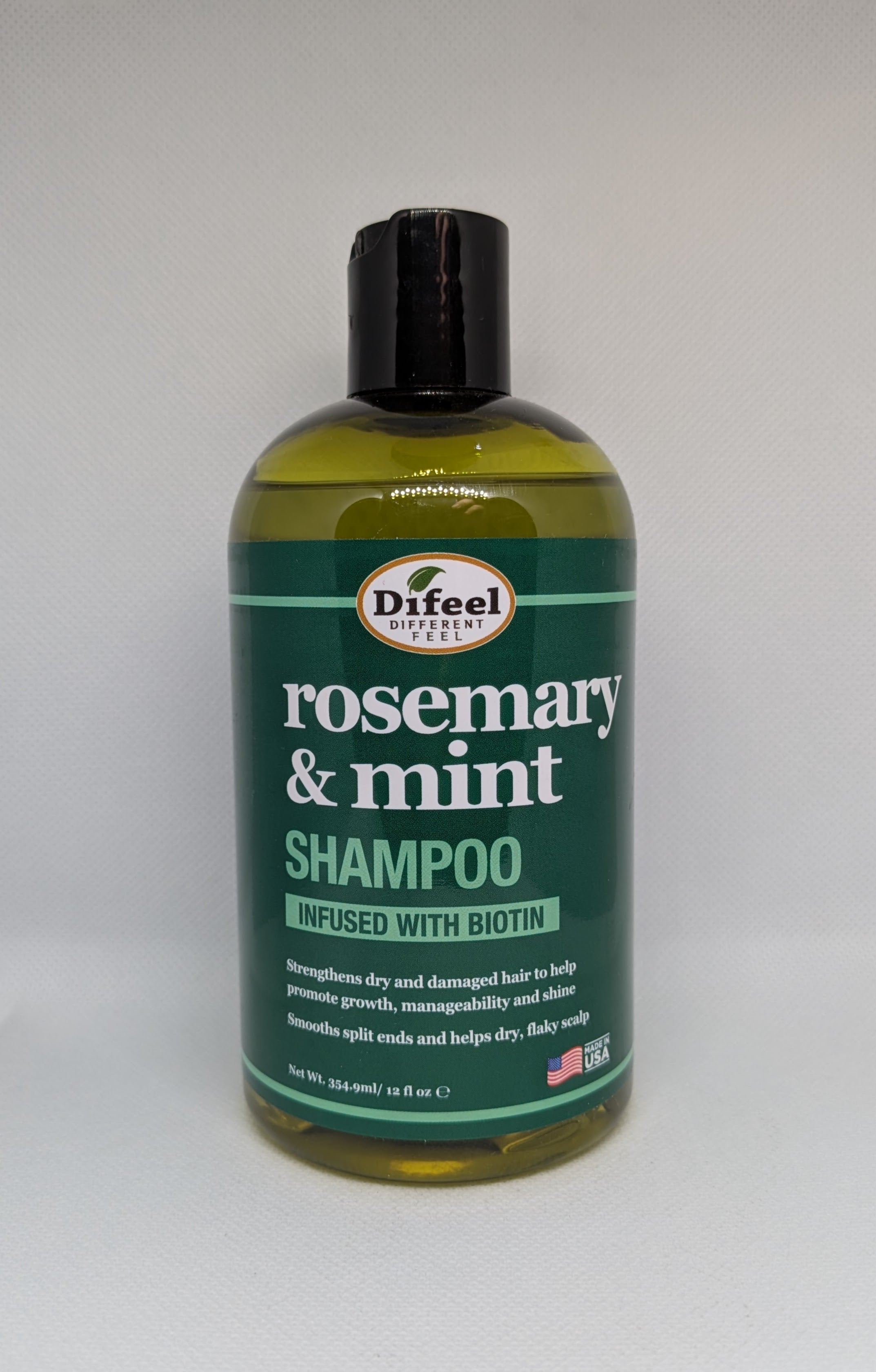 Difeel Rosemary & Mint Shampoo Infused with Biotin 12oz