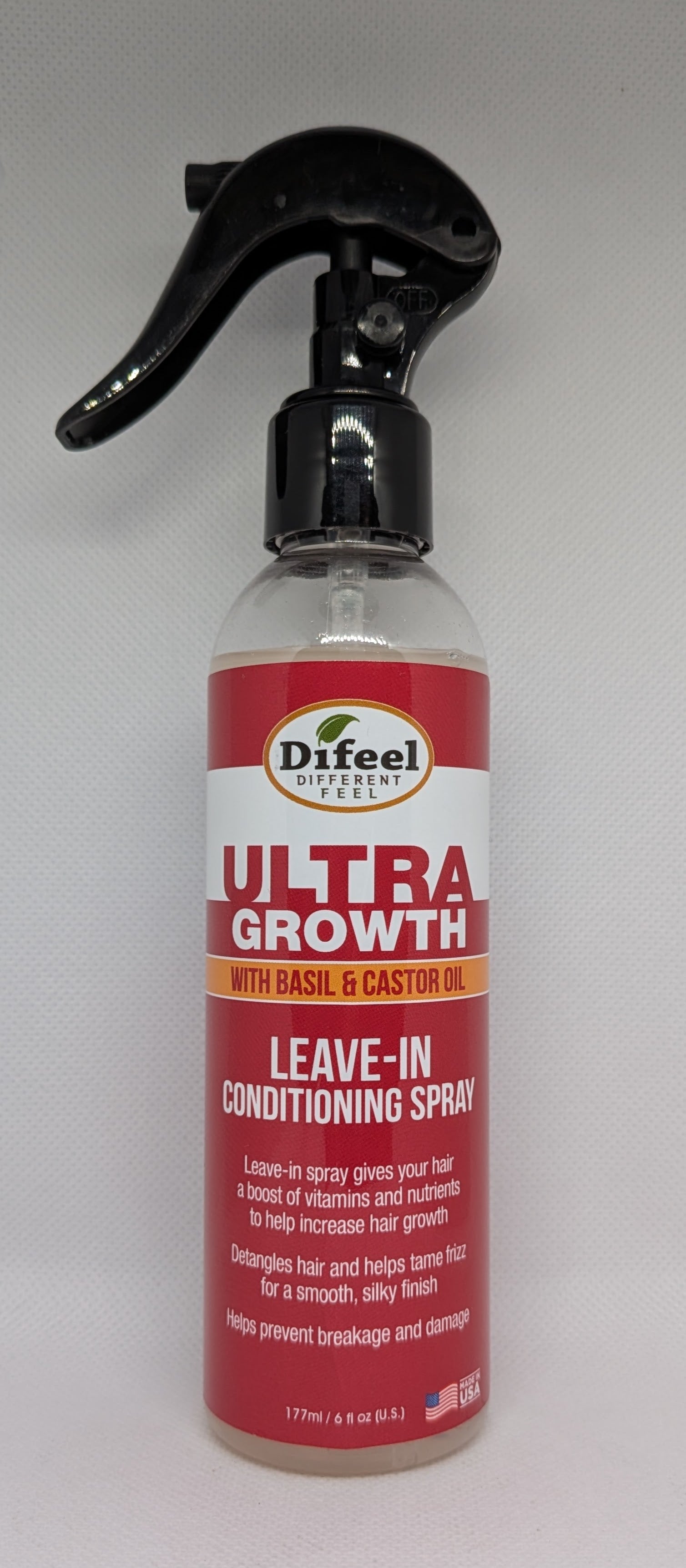 Difeel Ultra Growth with Basil & Castor Oil Leave-in Conditioning Spray 6oz