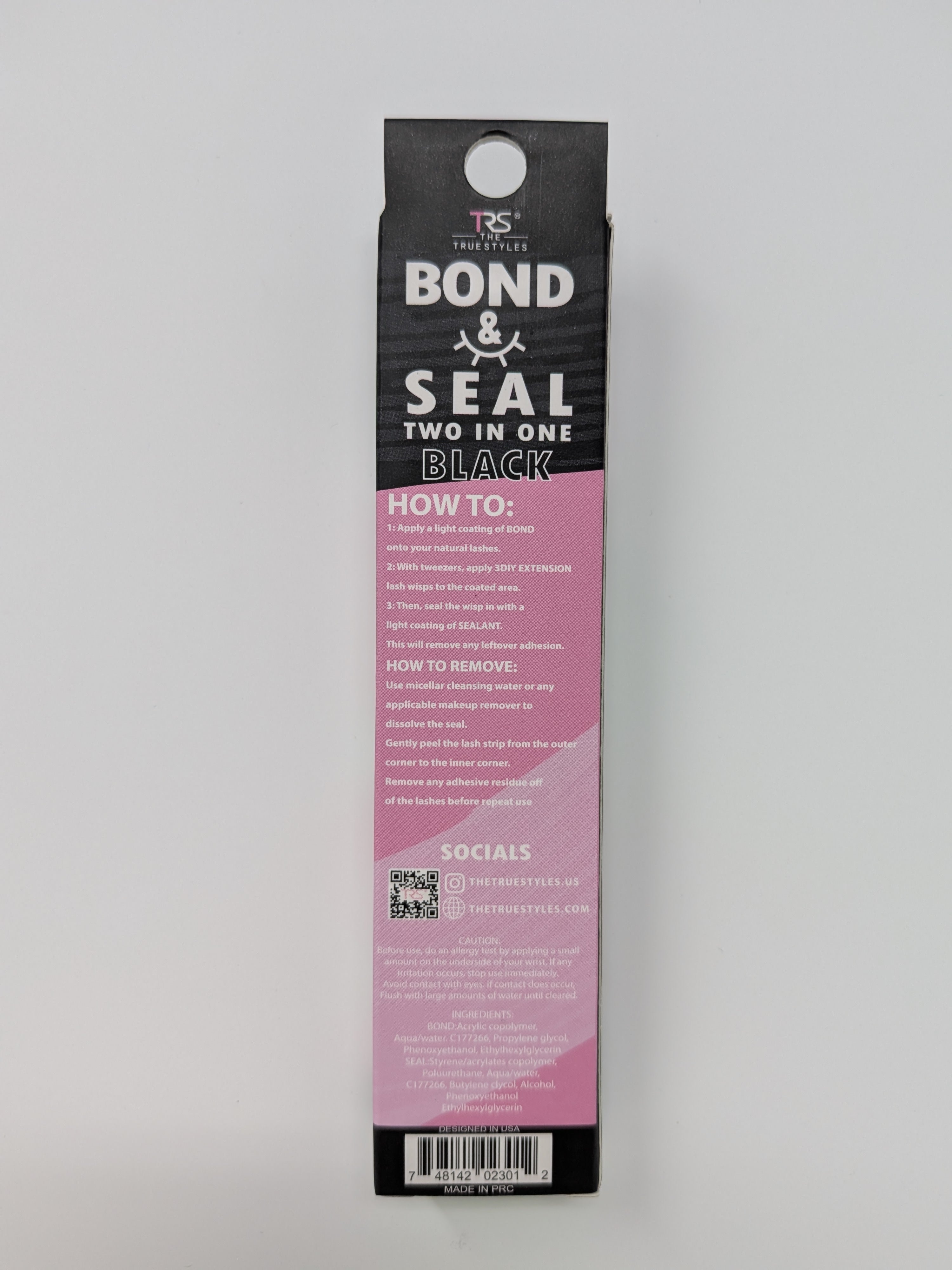 TRS Bond & Seal 2in1 Lash Bond Black