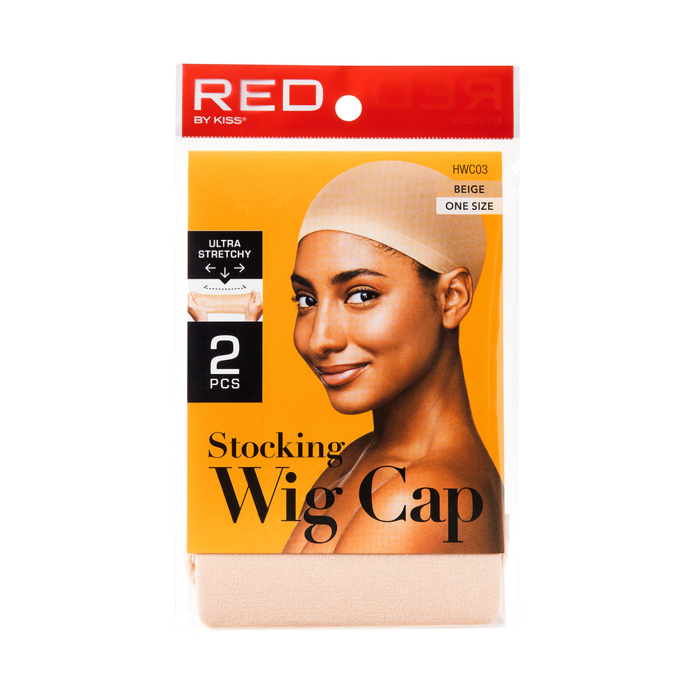 Red by Kiss Stocking Wig Cap (2pcs)