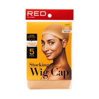 Red by Kiss Stocking Wig Cap (5pcs)